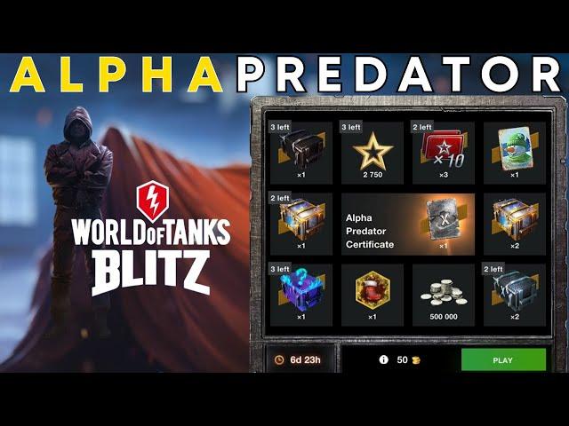 Alpha Predator Draw WOT Blitz  You won't believe what you got!