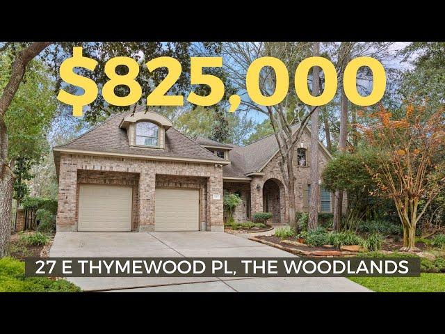 Tour a CUSTOM ONE STORY Home with a backyard OASIS in The Woodlands TX - Sterling Ridge