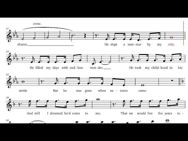 Les Miserables - I Dreamed a Dream (1987), C-Instruments Play along