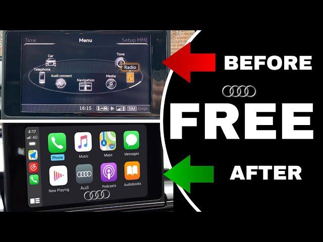 HOW TO GET AUDI A6 & A7 CARPLAY FOR FREE