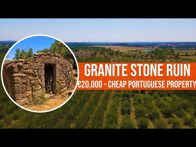 GRANITE STONE RUIN, 20K FARM FOR SALE, CENTRAL PORTUGAL CHEAP INVESTMENT