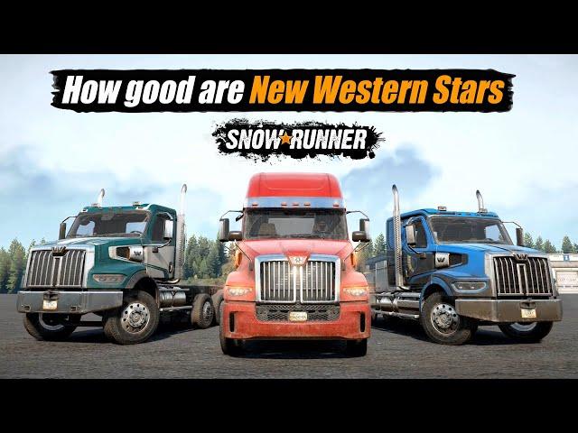 Snowrunner Wolf Pack DLC review | 3 New Western Star Trucks