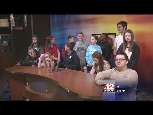 Westwood students visit WBOY studio