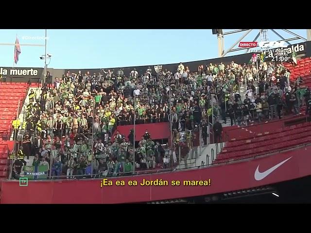 Los cánticos de los aficionados del Betis a Joan Jordán