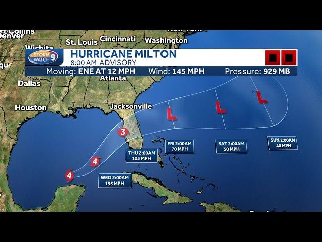 Hurricane Milton still at Category 4 strength as it heads toward Florida