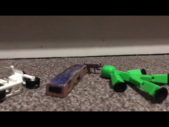 Pete the brick survives the zombie apocalypse (Pete vs Saul part 4) #stopmotion