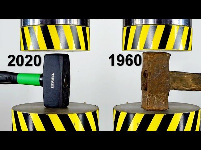 HYDRAULIC PRESS VS MODERN AND OLD ITEMS