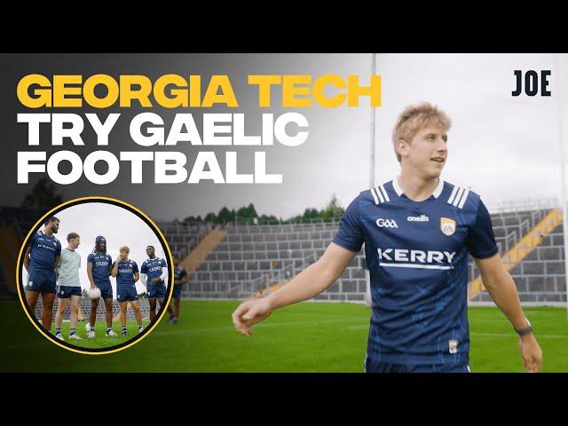 Georgia Tech Try Gaelic Football