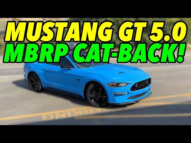 2022 Ford Mustang GT 5.0L V8 Exhaust Sound w/ MBRP Cat-Back System!