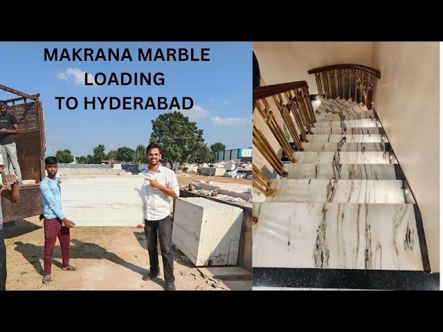 Makrana Marble Loading To Hyderabad Call 9214804444 For Premium Albeta Marble