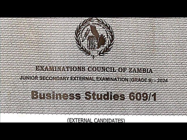 Business studies G9 external 2024