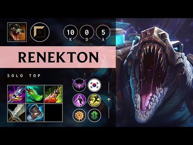 Renekton Top vs Akali - KR Master Patch 25.12