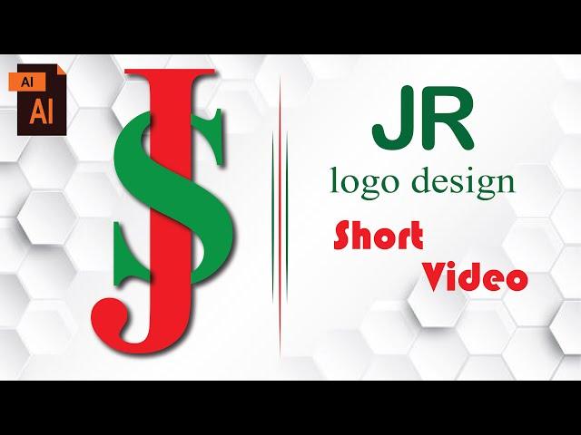 JS logo design | Simple Letter Logos | Text Logo Design Illustrator cc Tutorial | Graphic Design