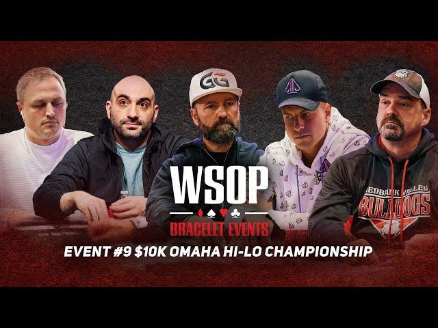 Daniel Negreanu Chases 8th WSOP Bracelet in $10,000 Omaha Hi-Lo Championship!