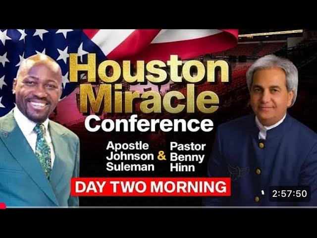 HOUSTON-TEXAS MIRACLE Conference  WITH APOSTLE JOHNSON SULEMAN AND PST BENNY HINN | Day3 Evening.