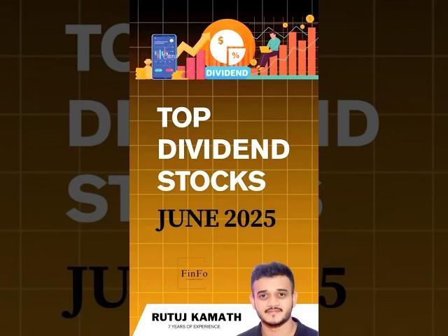  Top Dividend Stocks for June 2025! #dividendstocks #stockmarketindia #longterm #investingtips