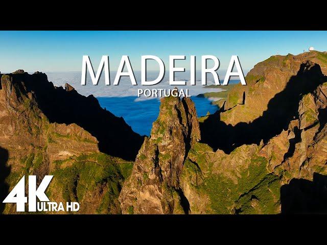 FLYING OVER MADEIRA (4K UHD) - Relaxing Music Along With Beautiful Nature Videos - 4K Video Ultra