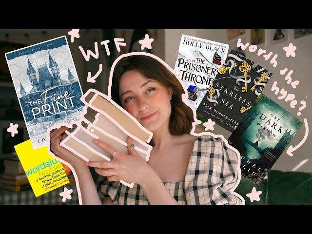 bad tiktok romance & hyped fantasy  books i recently read