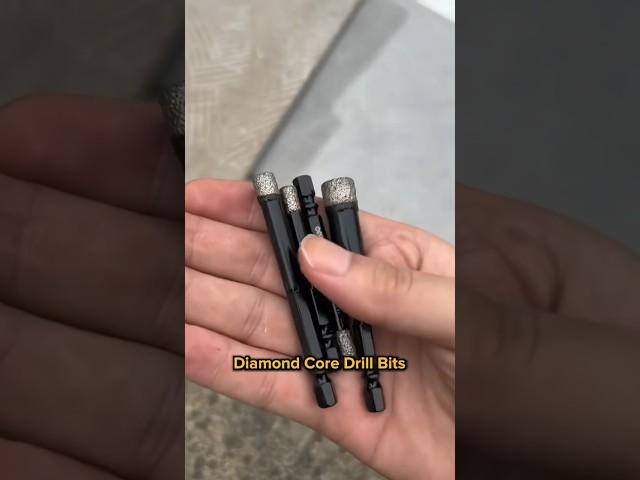 This Diamond Core Drill Bit gets through brittle material with no cracks️ #tools #besttools