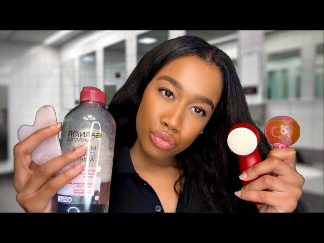 ASMR Doing Your $5 Skincare In The School Bathroom *I’m a Scammer  Personal Attention Triggers