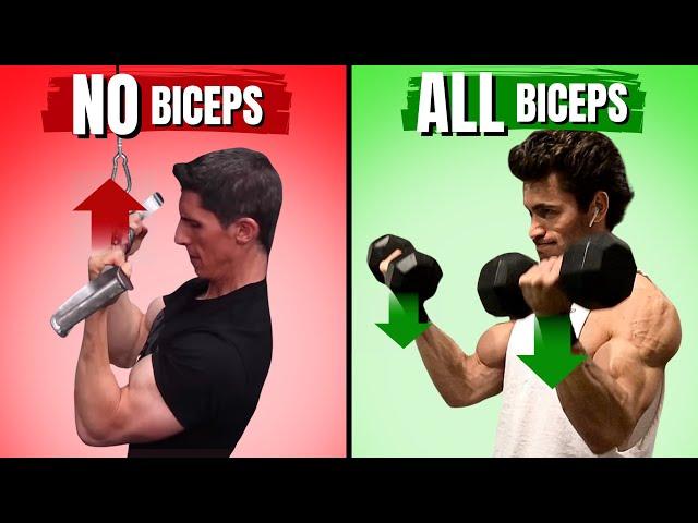 Athlean-X & Mentzer are WRONG! Pull-Downs / Chin-Ups DON’T Work Biceps at Both Ends!! (THIS Does) 