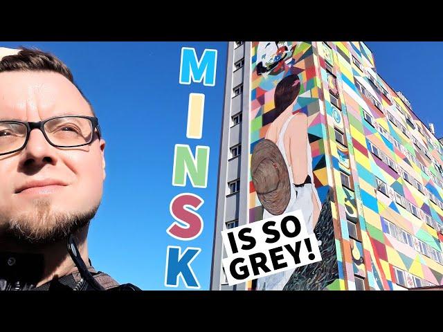  MINSK, BELARUS | The Most COLOURFUL City in Europe? | MASSIVE Street Art in MINSK!