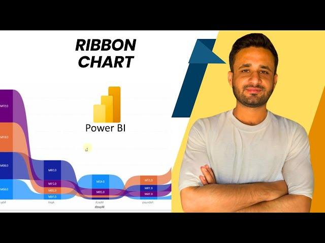 How to create a Ribbon Chart in Power BI | Power BI desktop Ribbon chart