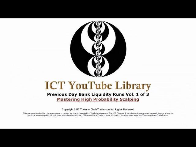 ICT - Mastering High Probability Scalping Vol. 1 of 3