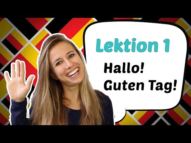 GERMAN LESSON 1: Learn German for Beginners - German Greetings 