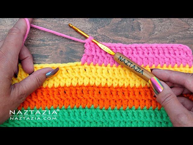 How to Crochet 2 Rows at a Time using Stackable Double Crochet Stitches