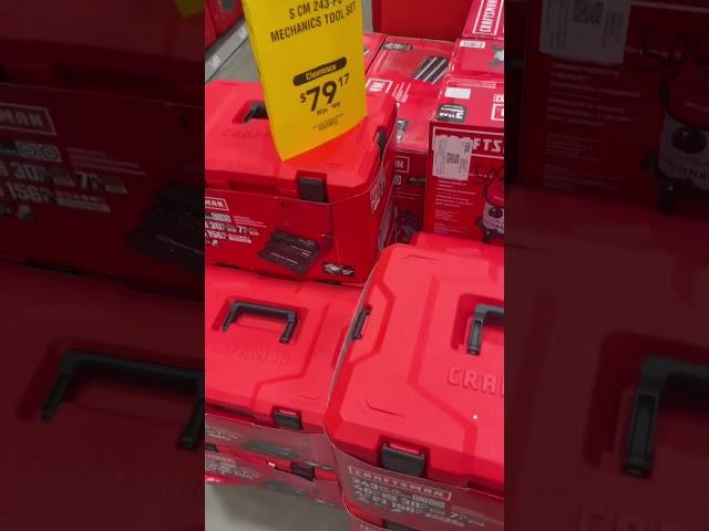 LOWES IN STORE ONLY Best Tool Kit Deal With Box - Craftsman Mechanic’s Ratchet and Socket Set!