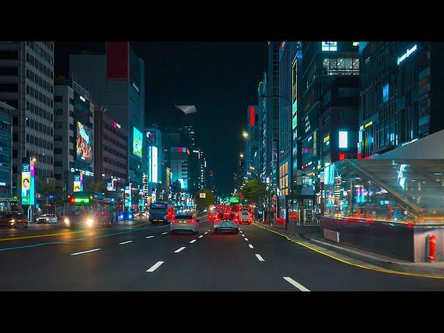 Seoul Night Drive  | Downtown Vibes | Chill Lofi Hiphop Beats | POV 4K HDR