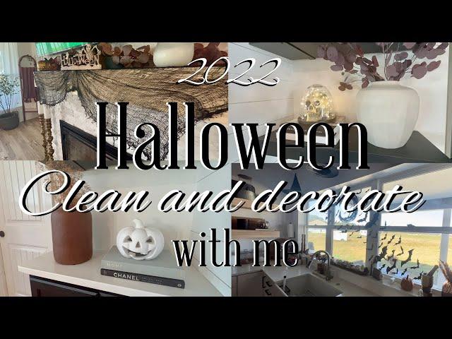 New 2022 Halloween Clean and Decorate with me/Halloween Decorate/Fall Decorate/Clean with me