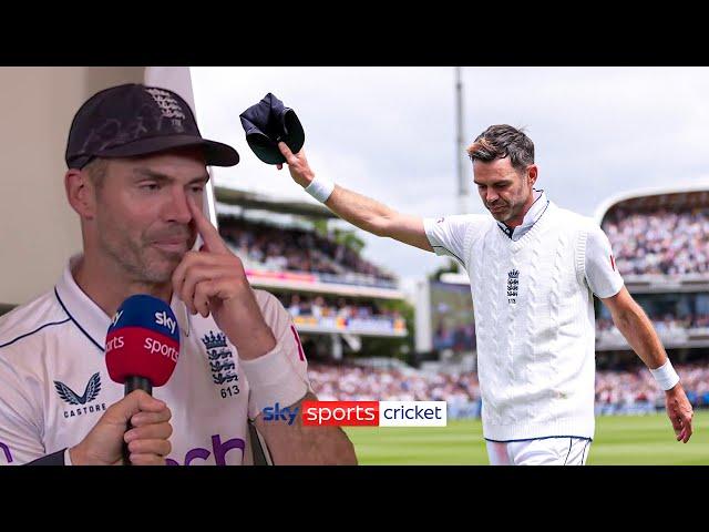 Jimmy Anderson's emotional final interview as an England Test player