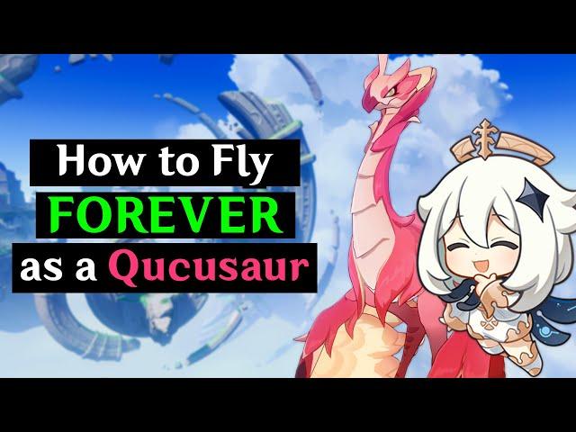 How to Fly FOREVER as a Qucusaur and Quickly Explore Genshin Impact 5.2