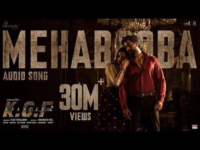 Mehabooba Song (Hindi) | KGF Chapter 2 | Rocking Star Yash | Prashanth Neel | Ravi Basrur | Hombale