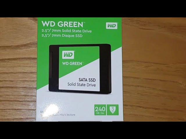 WD Green 240GB SSD Solid State Drive 2,5'' 7mm: unboxing