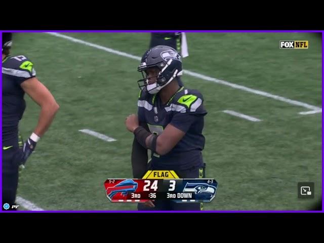 Geno Smith gets called for taunting and the Seahawks are absolutely falling apart #NFL