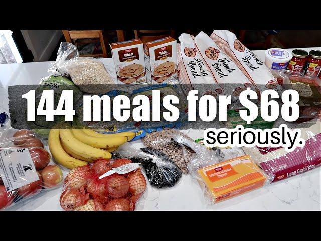 144 MEALS FOR $68! | Emergency Extreme Budget Grocery Haul 2021 with Frugal Fit Mom