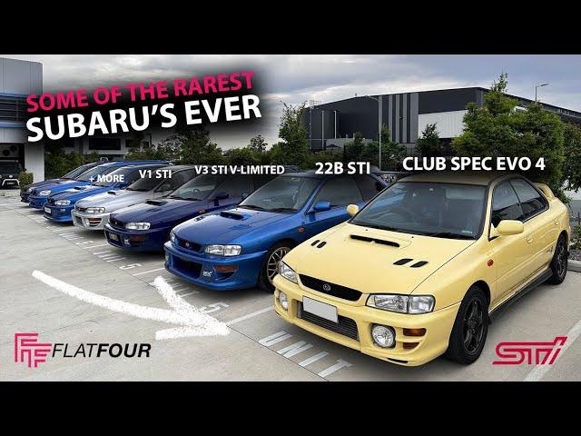 The Rarest Subaru STI's In Australia At FlatFour - 22B WRX STI + More