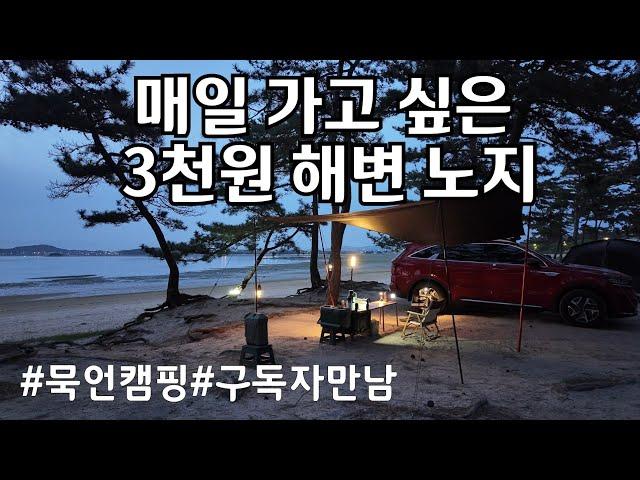 3천원에 이용할 수 있는 서해바다 노지캠핑 장소 / 왕곡가든 맛집 / Sorento MQ4 Outdoor Car Camping #135