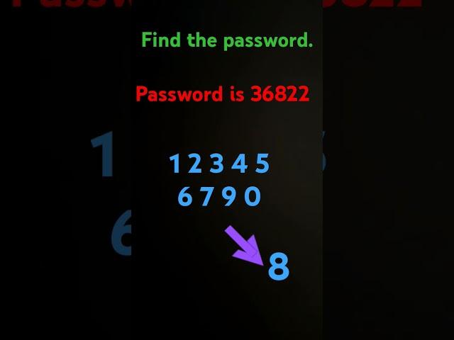 Find the password..