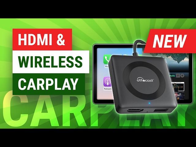 First HDMI to CarPlay Adapter WITH Wireless CarPlay - Ottocast Car TV Mate PRO Review