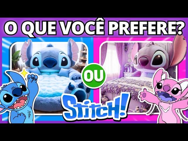  O QUE VOCÊ PREFERE? Edição: LILO E STITCH  ?  Jogo das Escolhas | #buuquiz #quiz