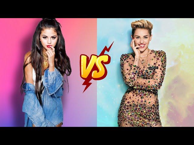 Selena Gomez VS Miley Cyrus  Transformation Of Two Disney Stars