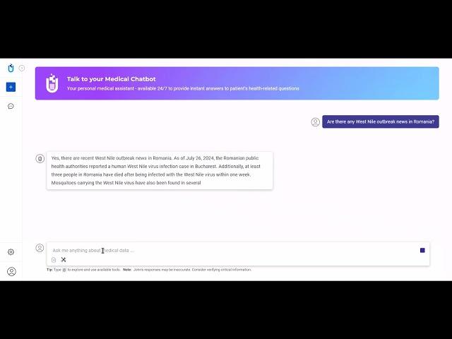 Medical Chatbot - Introducing the "Web Search" Tool