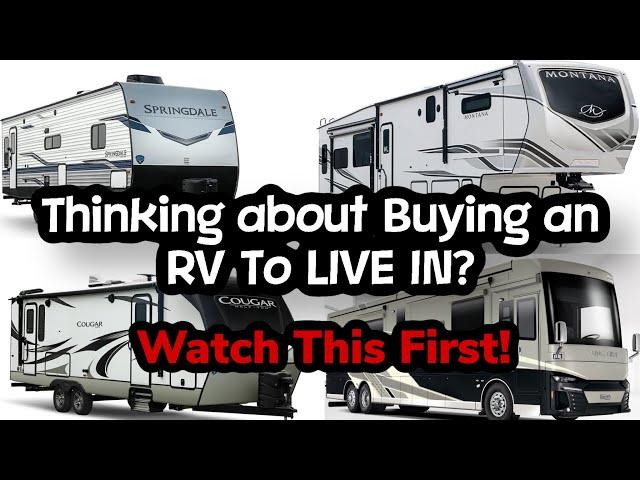 Thinking About Full-Time Living in an RV? WATCH THIS FIRST!