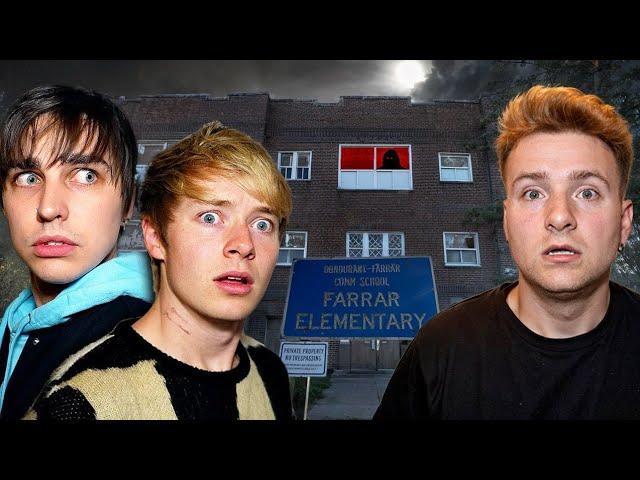 Ghost Hunting At Sam and Colby's Haunted School (Farrar School) FULL MOVIE