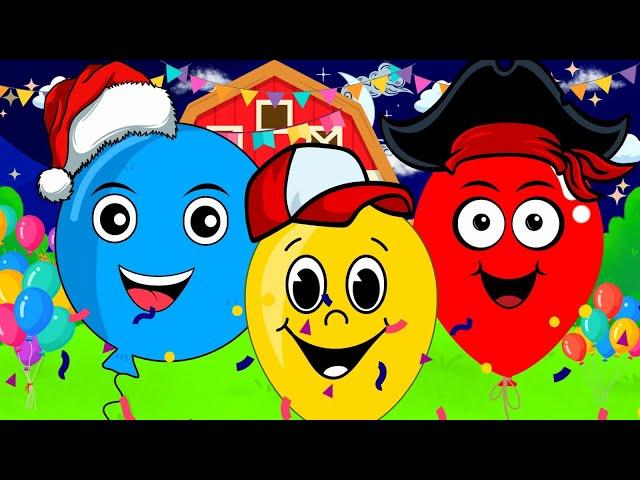  Balloon Flying Rhyme | New Baby Balloon Rhyme | Balloon Dance And Flying Song #balloon #kidssongs