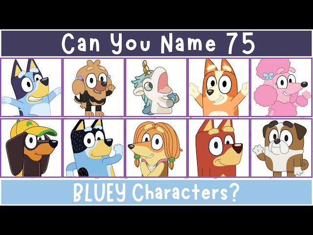 Can You Name 75 Bluey Characters? Bluey Quiz